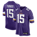 Men's Minnesota Vikings Dallas Turner Purple Player Game Jersey