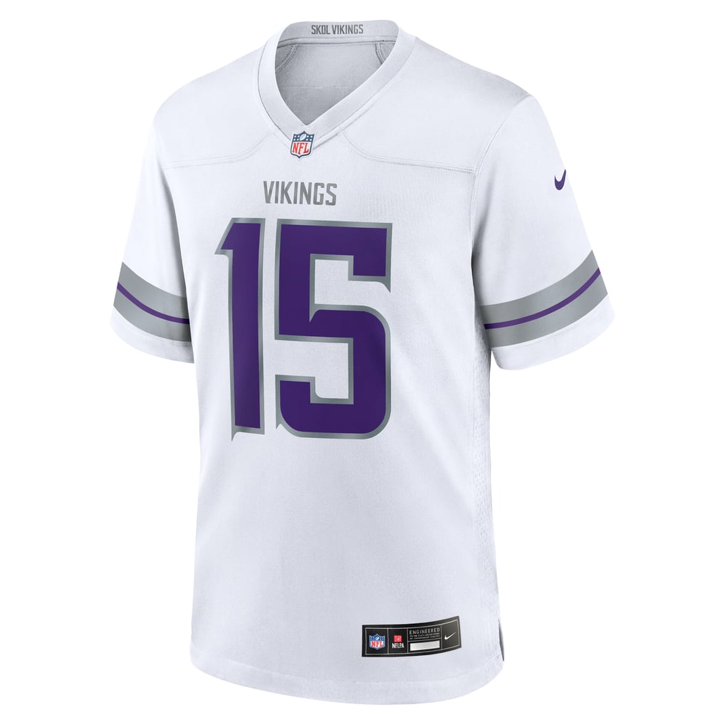 Men's Minnesota Vikings Dallas Turner White Alternate Game Jersey