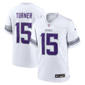 Men's Minnesota Vikings Dallas Turner White Alternate Game Jersey