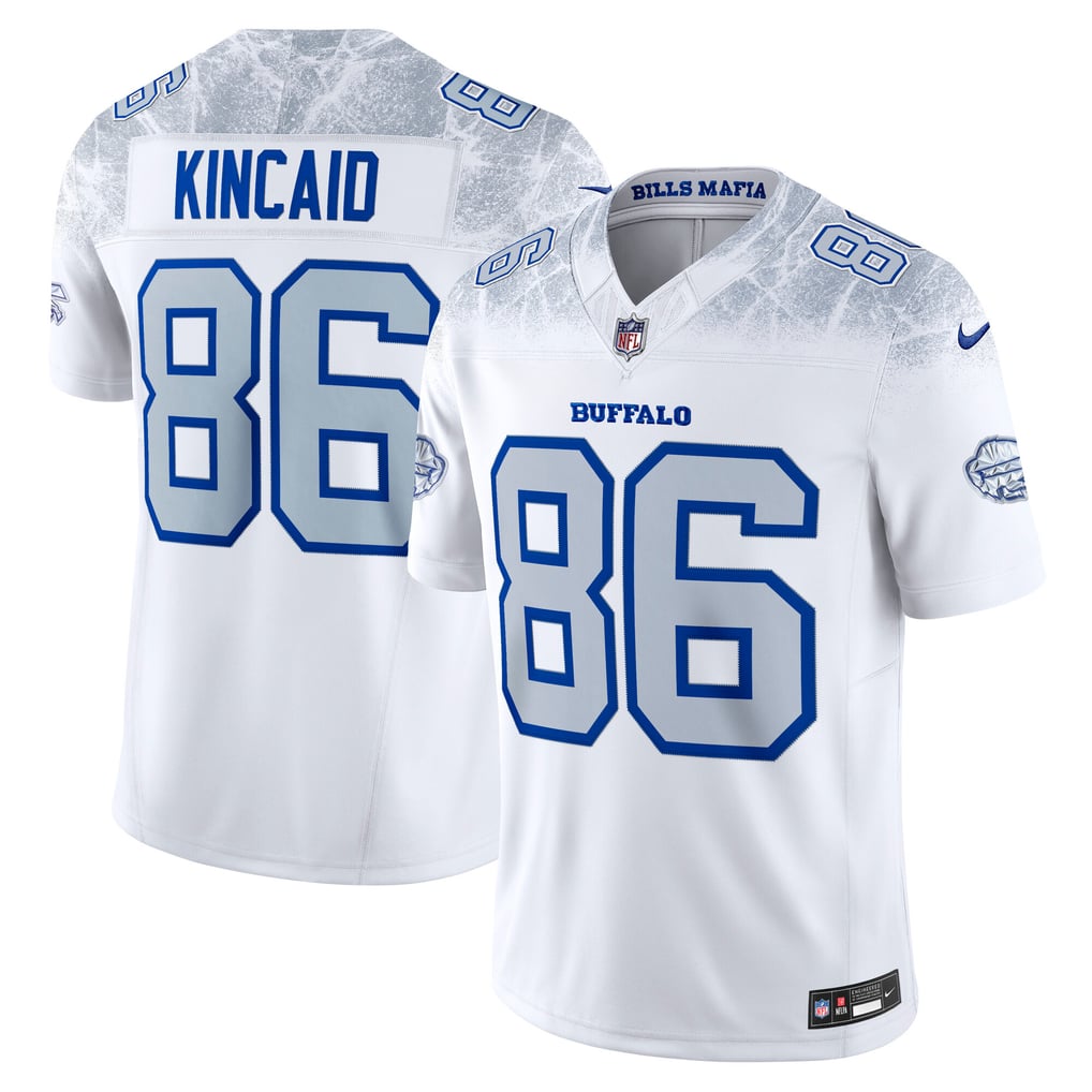 Men's Buffalo Bills Dalton Kincaid White Rivalries Collection Stitched Limited Jersey
