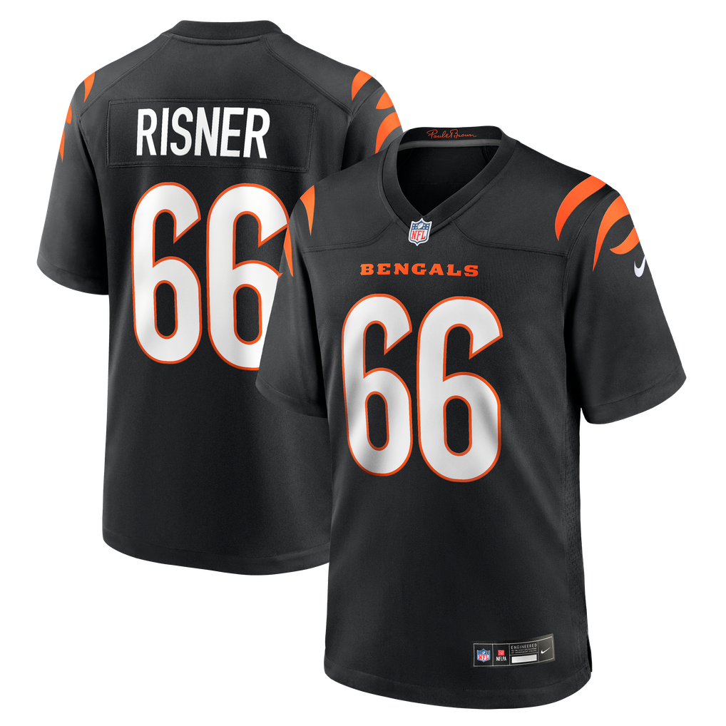 Men's Cincinnati Bengals Dalton Risner Black Team Game Jersey