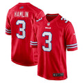 Men's Buffalo Bills Damar Hamlin Red Alternate Game Jersey