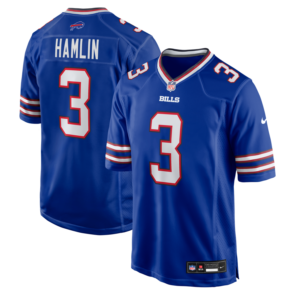 Men's Buffalo Bills Damar Hamlin Royal Game Jersey