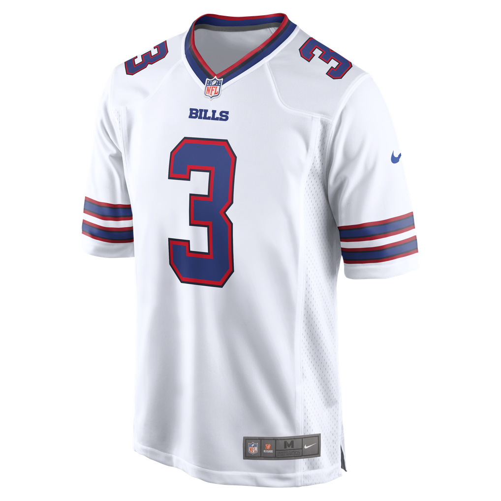 Men's Buffalo Bills Damar Hamlin White Game Jersey