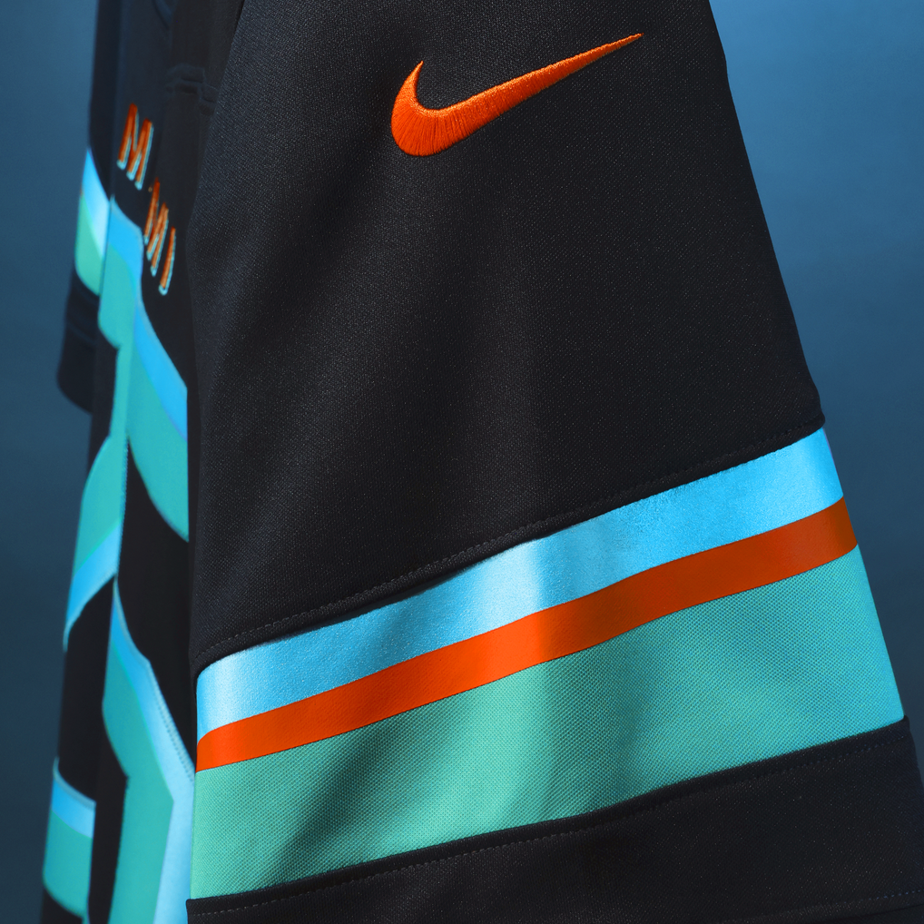 Men's Miami Dolphins Dan Marino Navy Rivalries Collection Stitched Limited Jersey