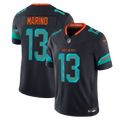 Men's Miami Dolphins Dan Marino Navy Rivalries Collection Stitched Limited Jersey