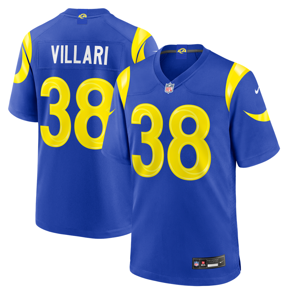Men's Los Angeles Rams Dan Villari Royal Game Jersey