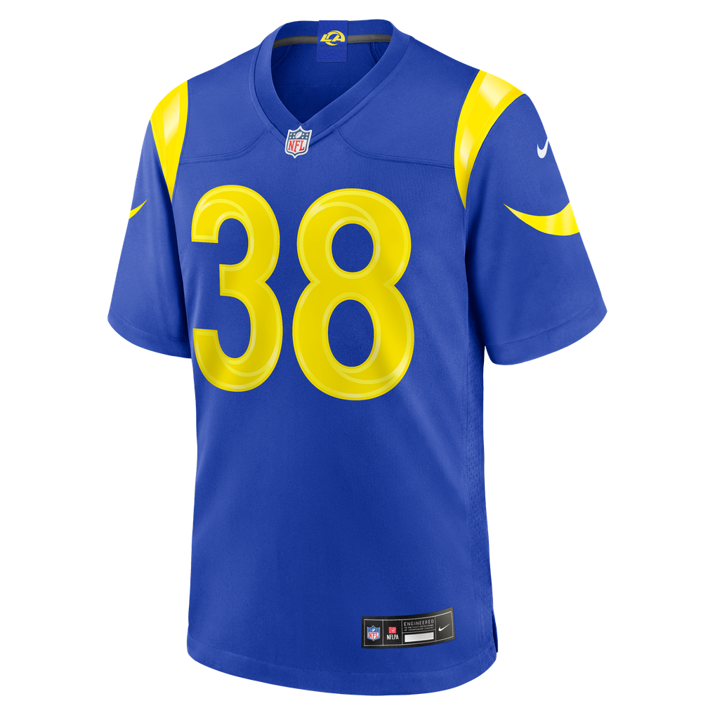 Men's Los Angeles Rams Dan Villari Royal Game Jersey