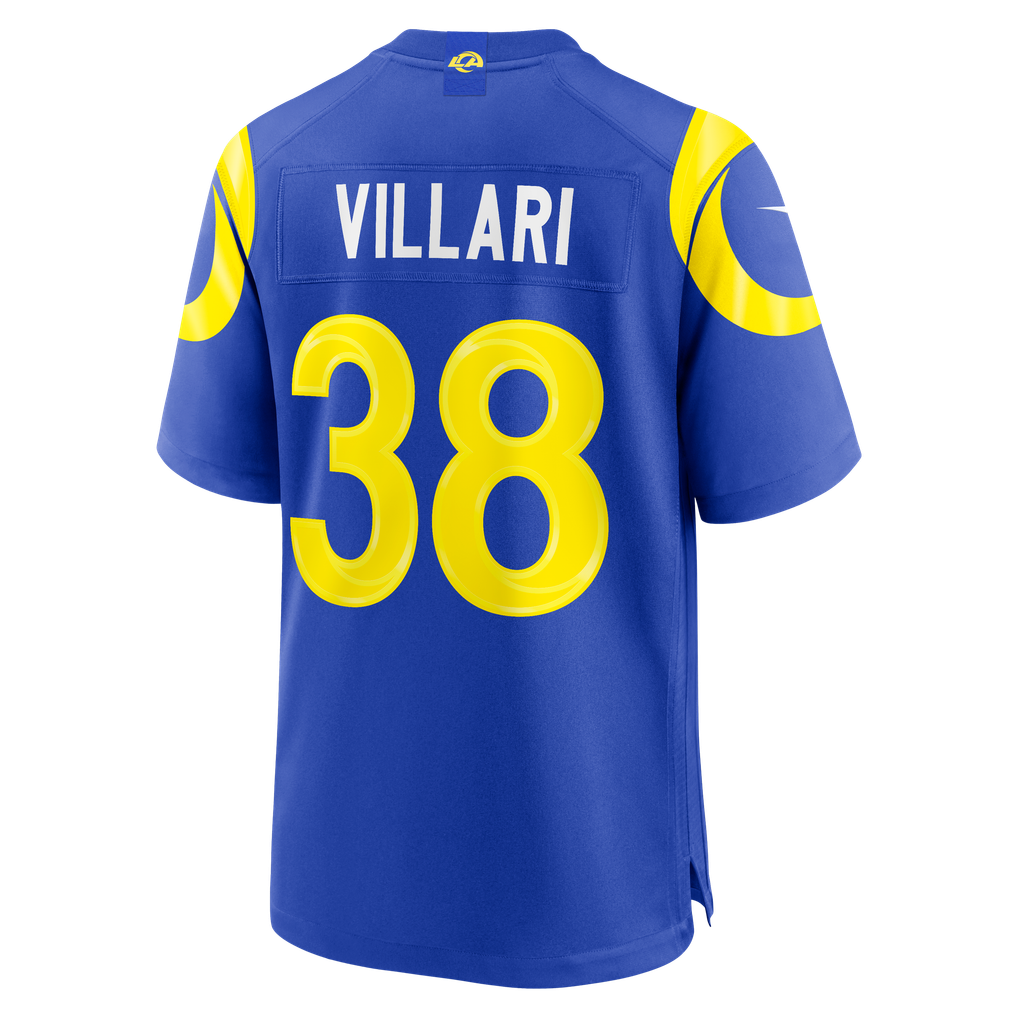 Men's Los Angeles Rams Dan Villari Royal Game Jersey