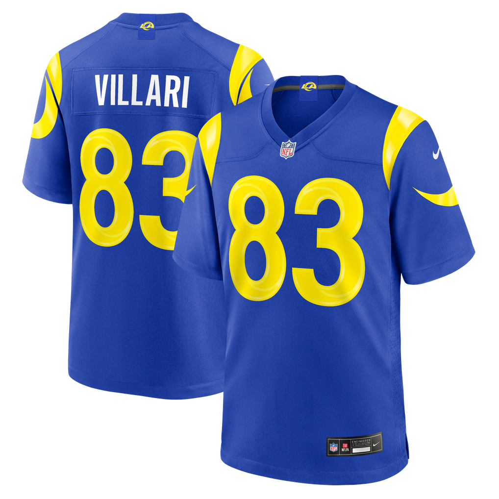 Men's Los Angeles Rams Dan Villari Royal Team Game Jersey