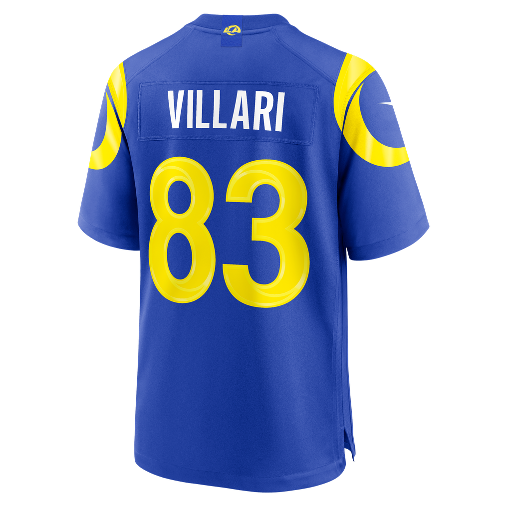 Men's Los Angeles Rams Dan Villari Royal Team Game Jersey