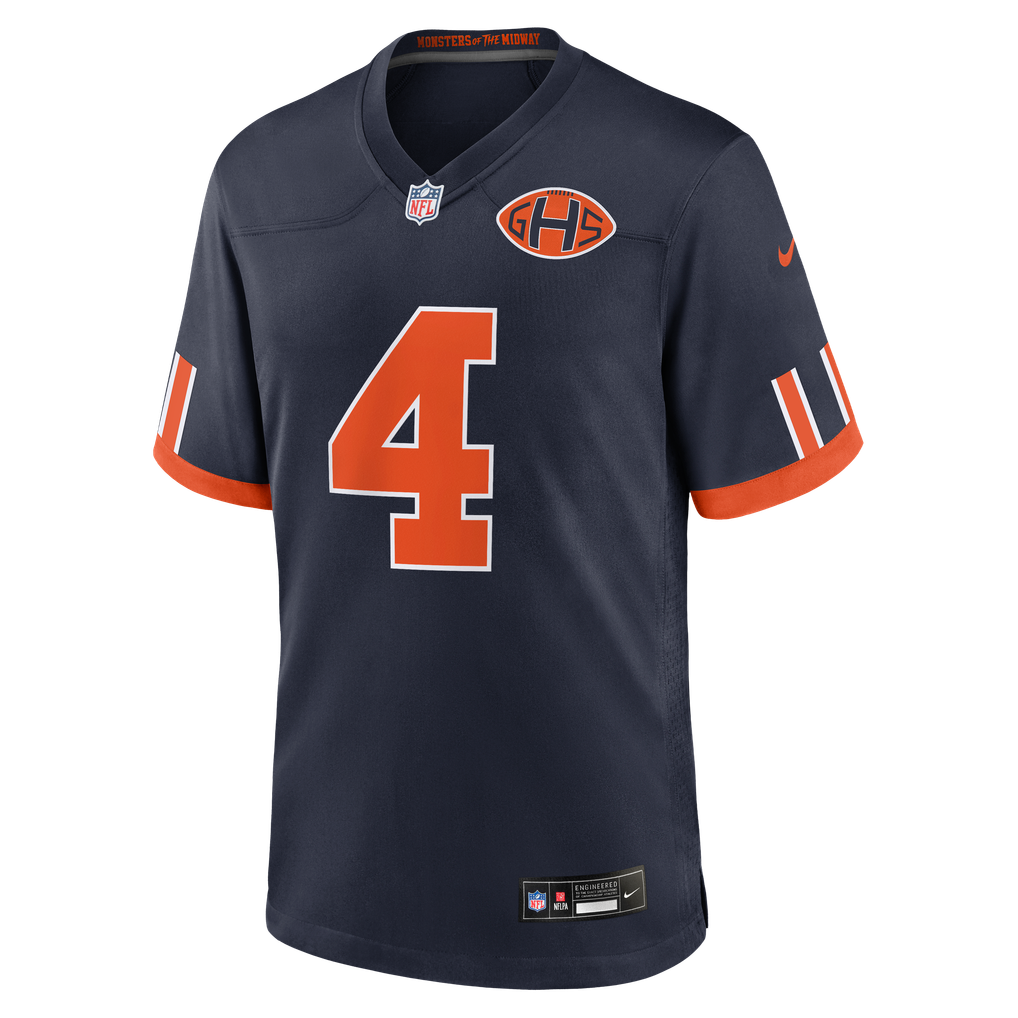 Men's Chicago Bears D'Andre Swift Navy 2026 Rivalries Collection Game Jersey