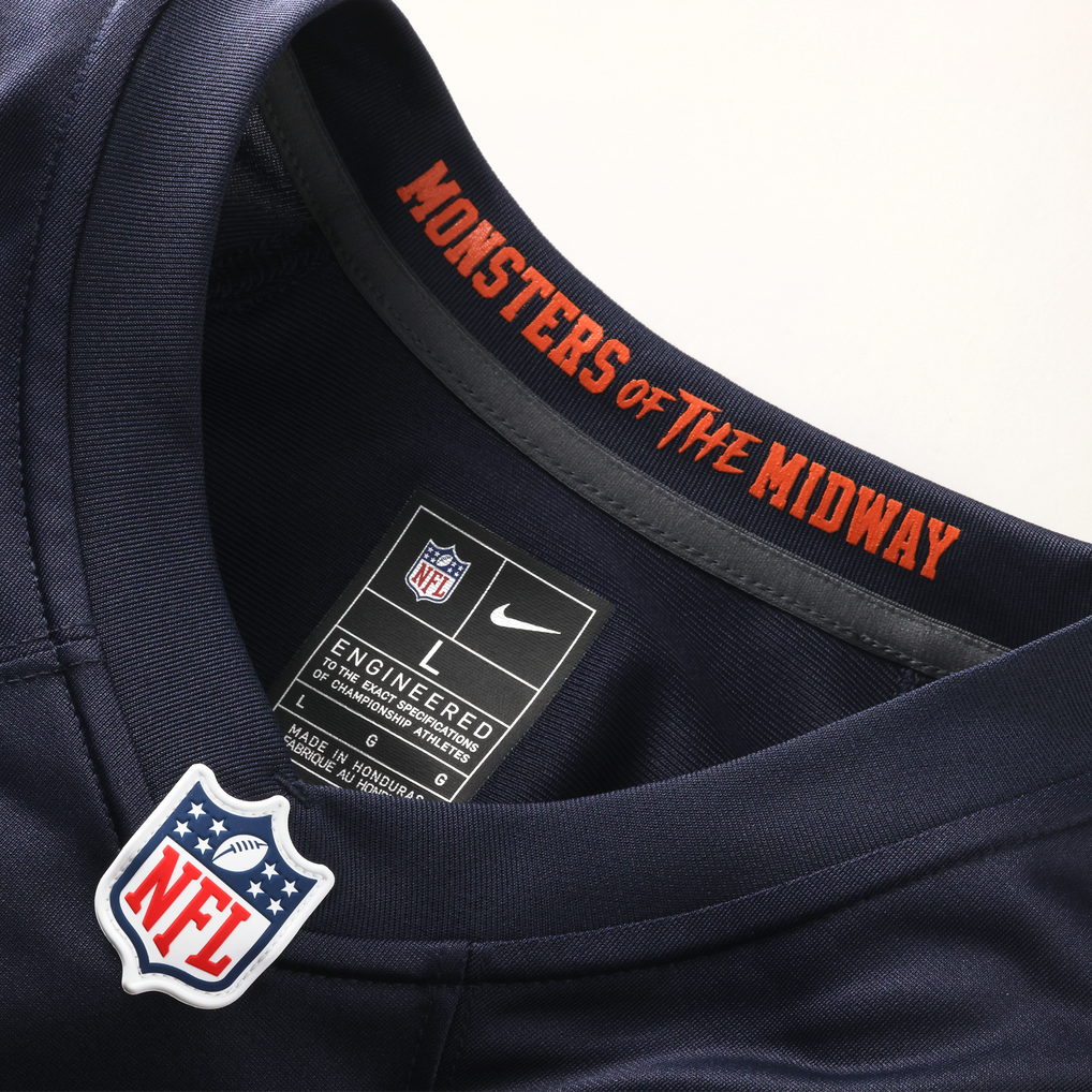Men's Chicago Bears D'Andre Swift Navy 2026 Rivalries Collection Game Jersey