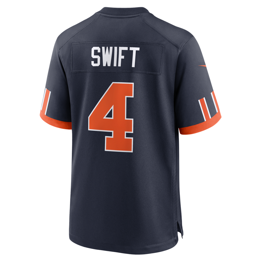 Men's Chicago Bears D'Andre Swift Navy 2026 Rivalries Collection Game Jersey