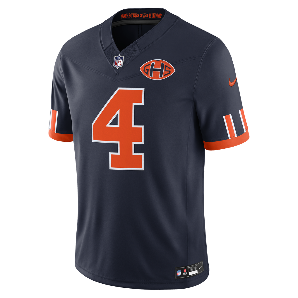 Men's Chicago Bears D'Andre Swift Navy 2026 Rivalries Collection Stitched Limited Jersey