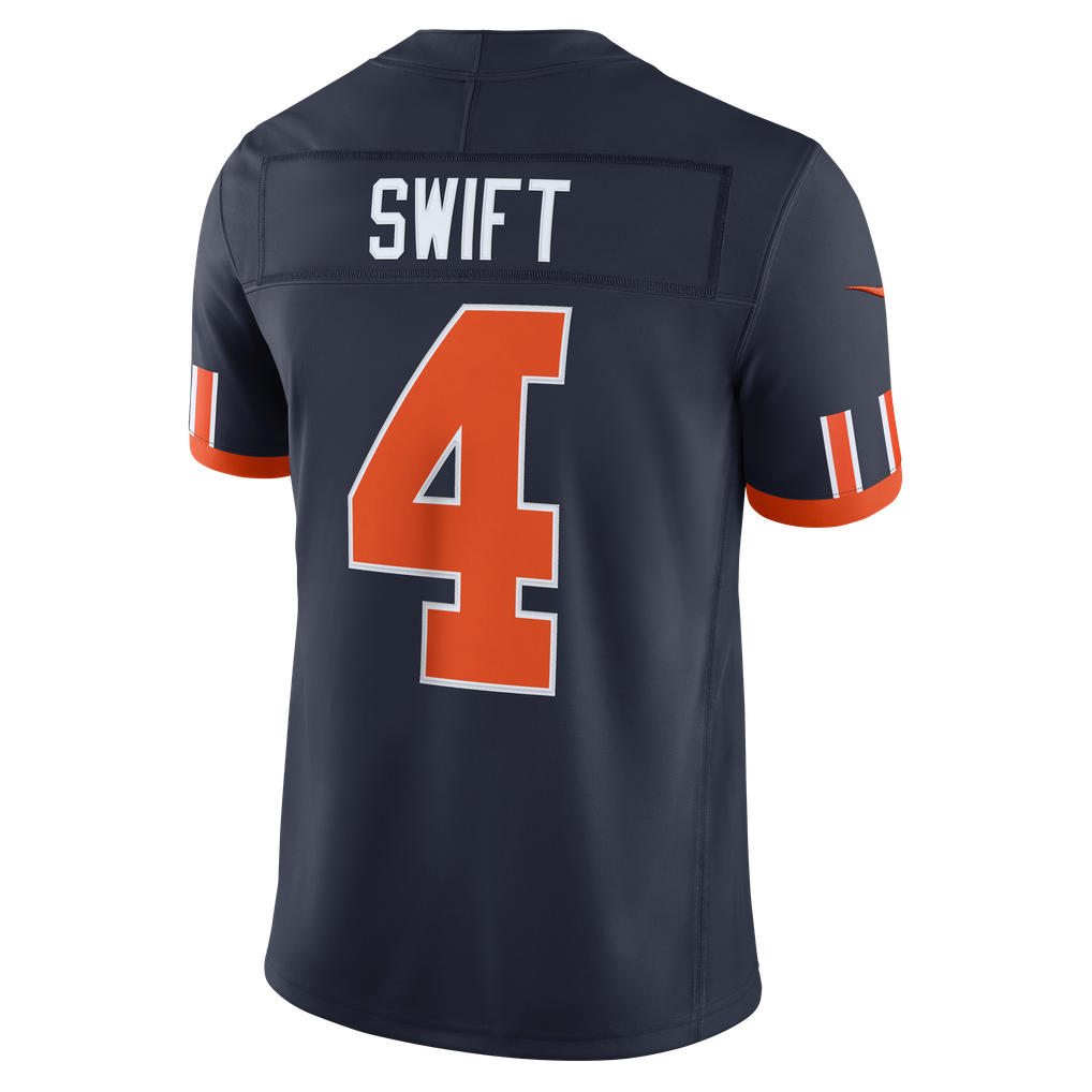 Men's Chicago Bears D'Andre Swift Navy 2026 Rivalries Collection Stitched Limited Jersey