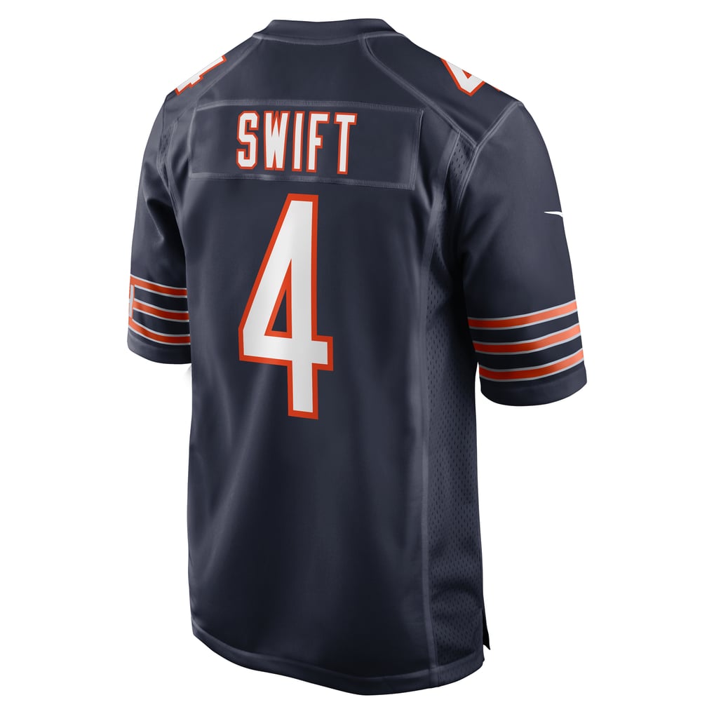 Men's Chicago Bears D'Andre Swift Navy Game Jersey
