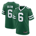 Men's New York Jets Dane Belton Legacy Green Team Game Jersey