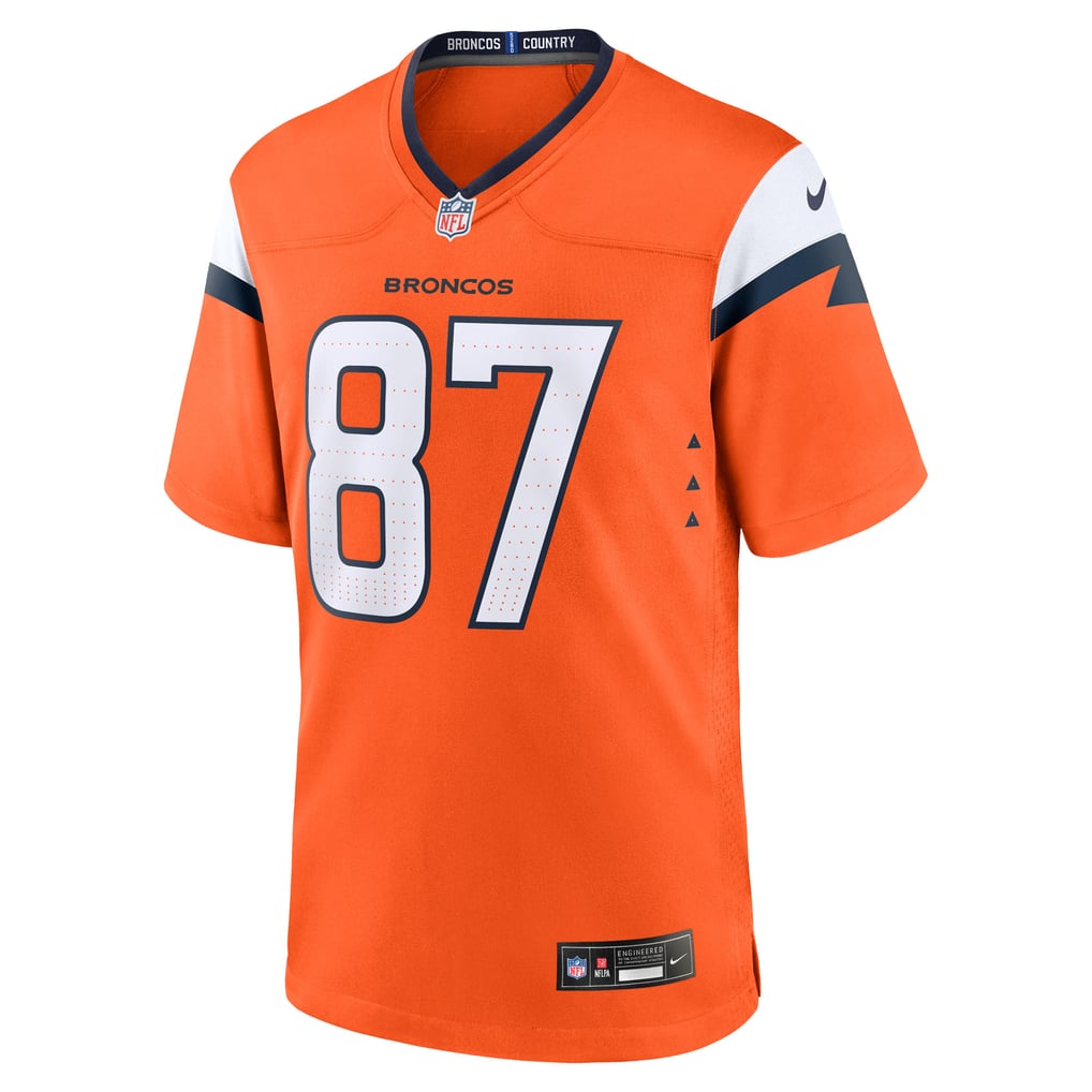 Men's Denver Broncos Dane Key Orange Team Game Jersey