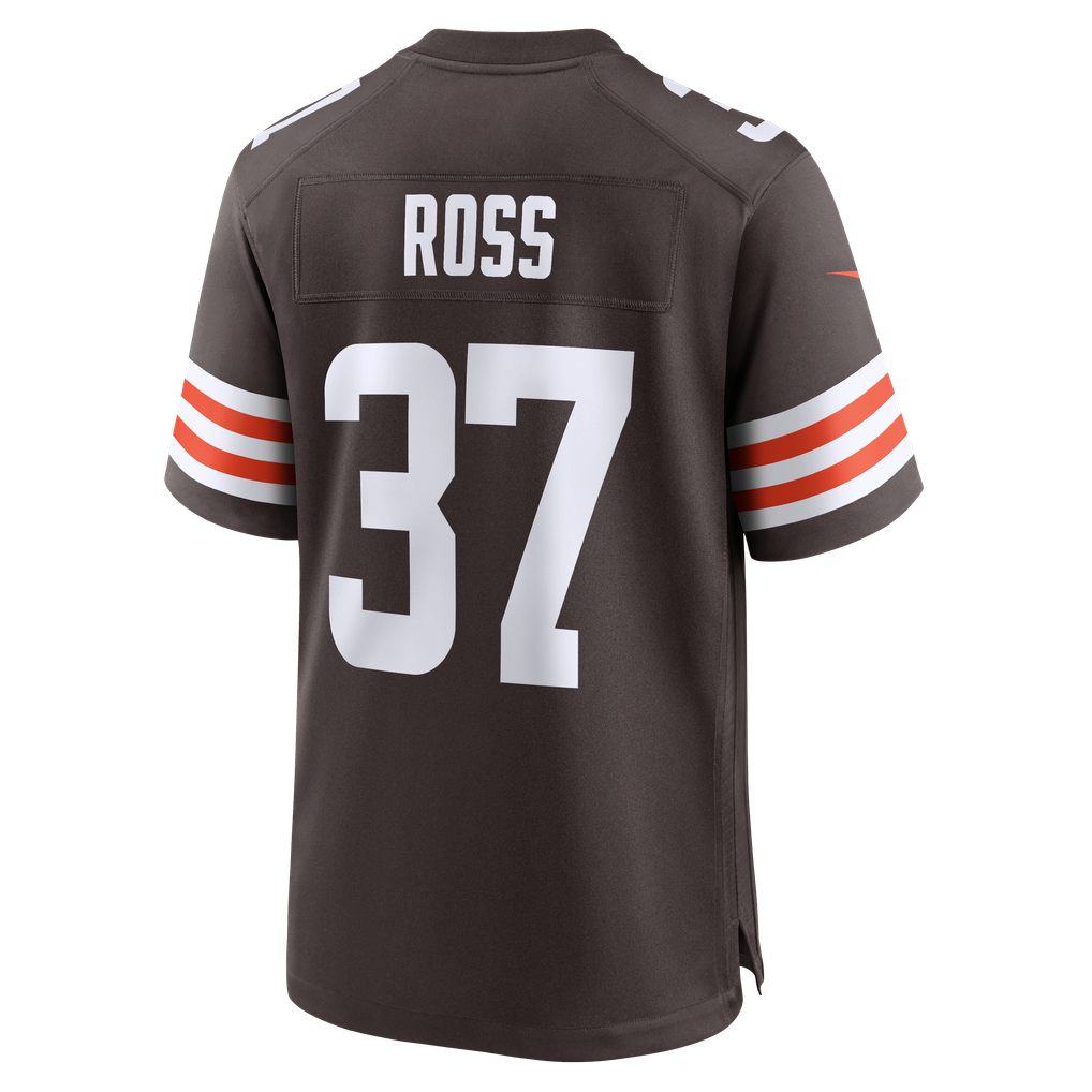 Men's Cleveland Browns D'Angelo Ross Brown Team Game Jersey
