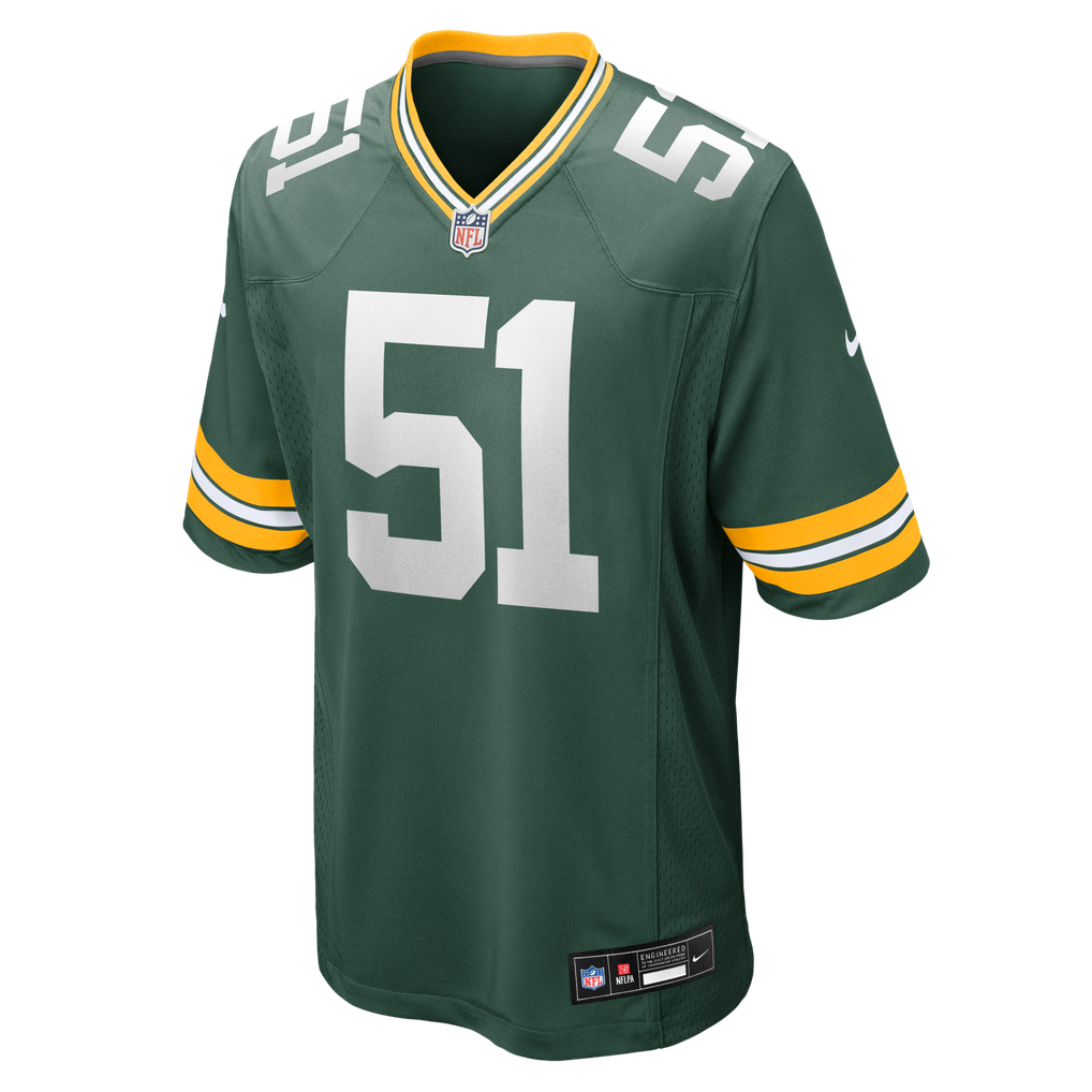 Men's Green Bay Packers Dani Dennis-Sutton Green Team Game Jersey