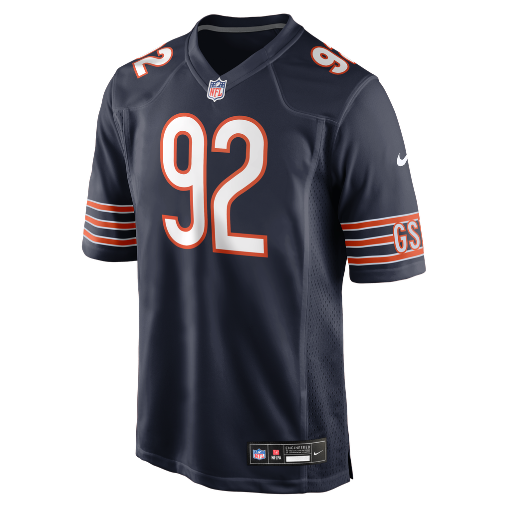 Men's Chicago Bears Daniel Hardy Navy Team Game Jersey
