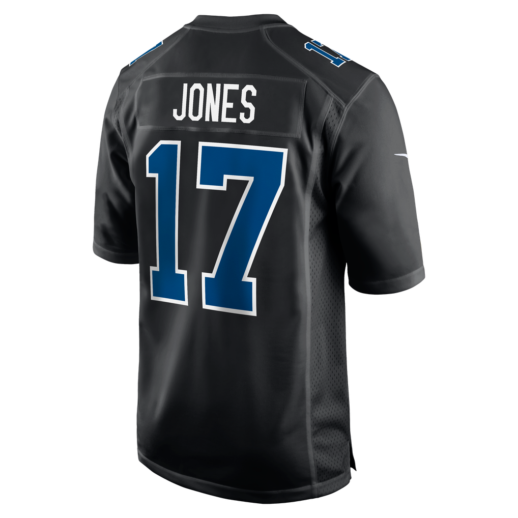 Men's Indianapolis Colts Daniel Jones Carbon Black Fashion Game Jersey