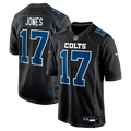 Men's Indianapolis Colts Daniel Jones Carbon Black Fashion Game Jersey