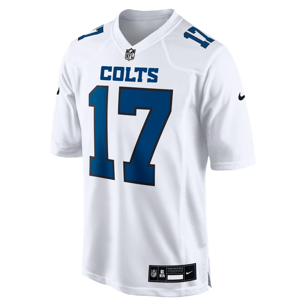 Men's Indianapolis Colts Daniel Jones Tundra White Fashion Game Jersey