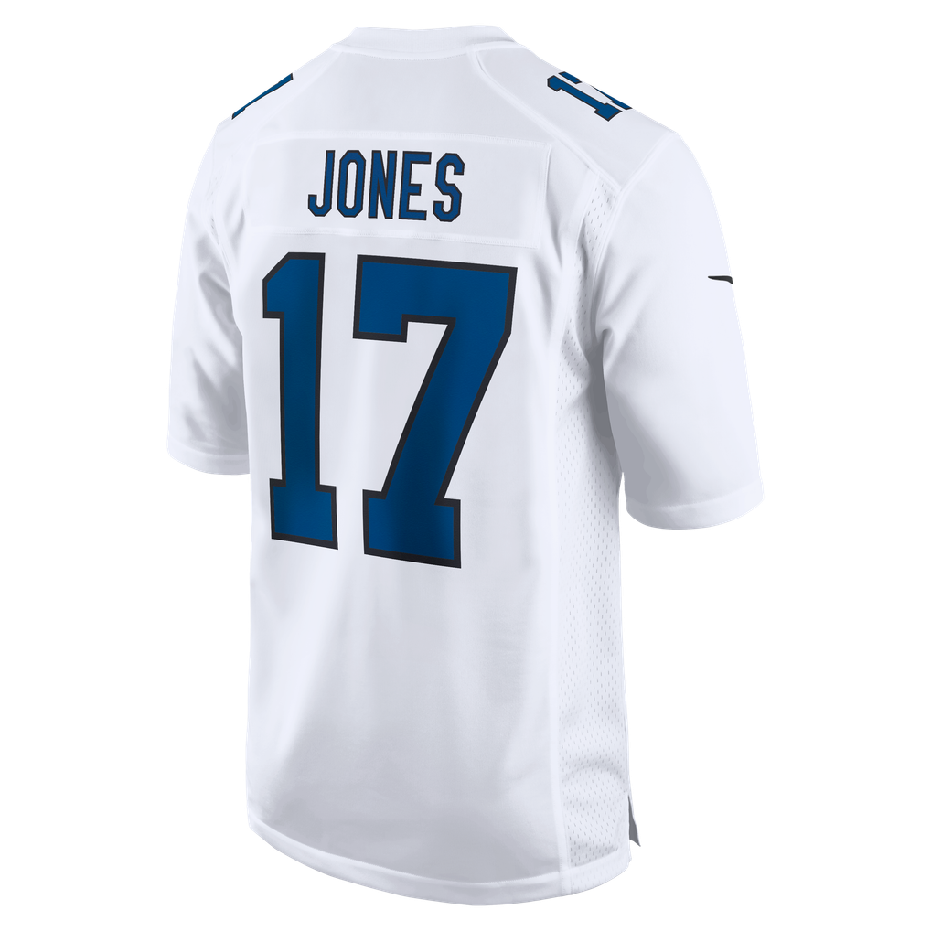 Men's Indianapolis Colts Daniel Jones Tundra White Fashion Game Jersey