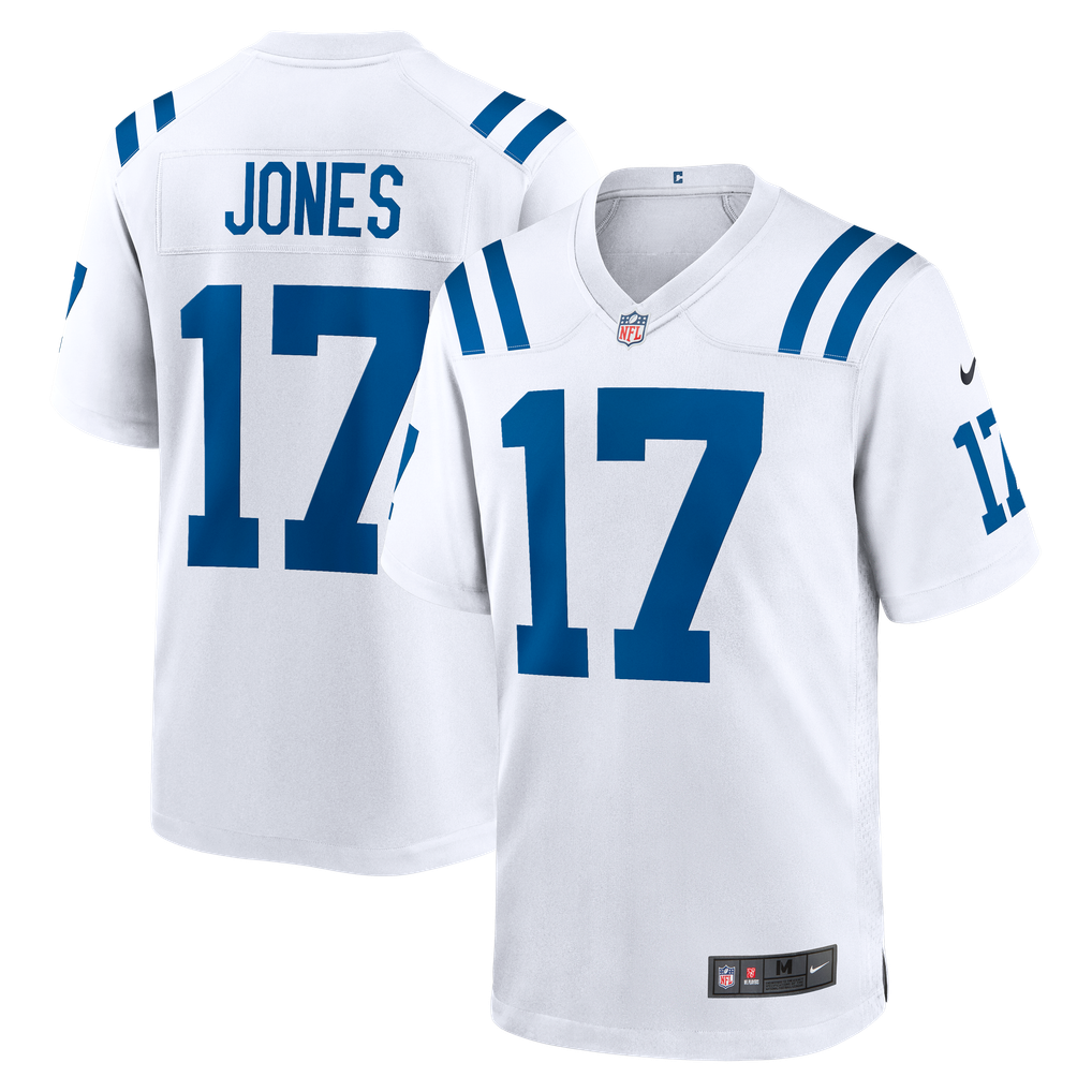 Men's Indianapolis Colts Daniel Jones White Game Jersey