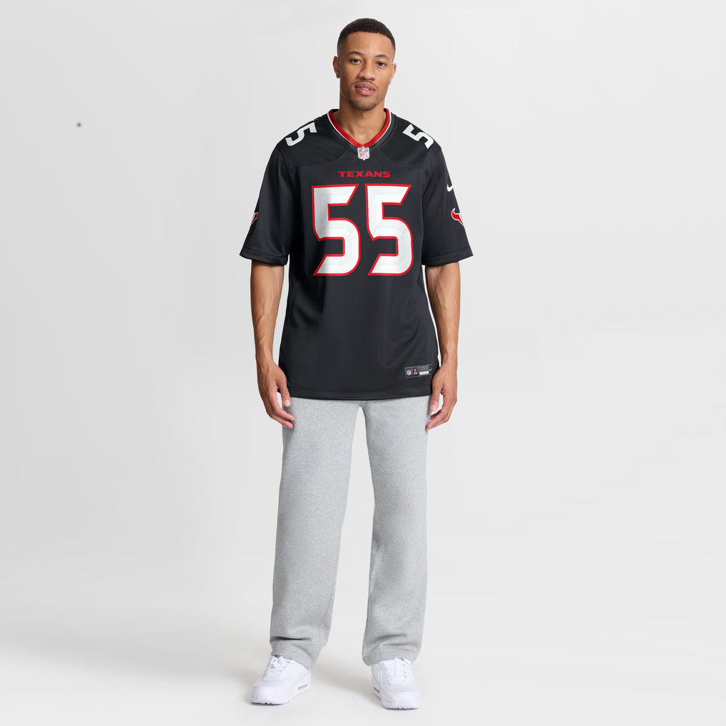 Men's Houston Texans Danielle Hunter Navy Team Game Jersey
