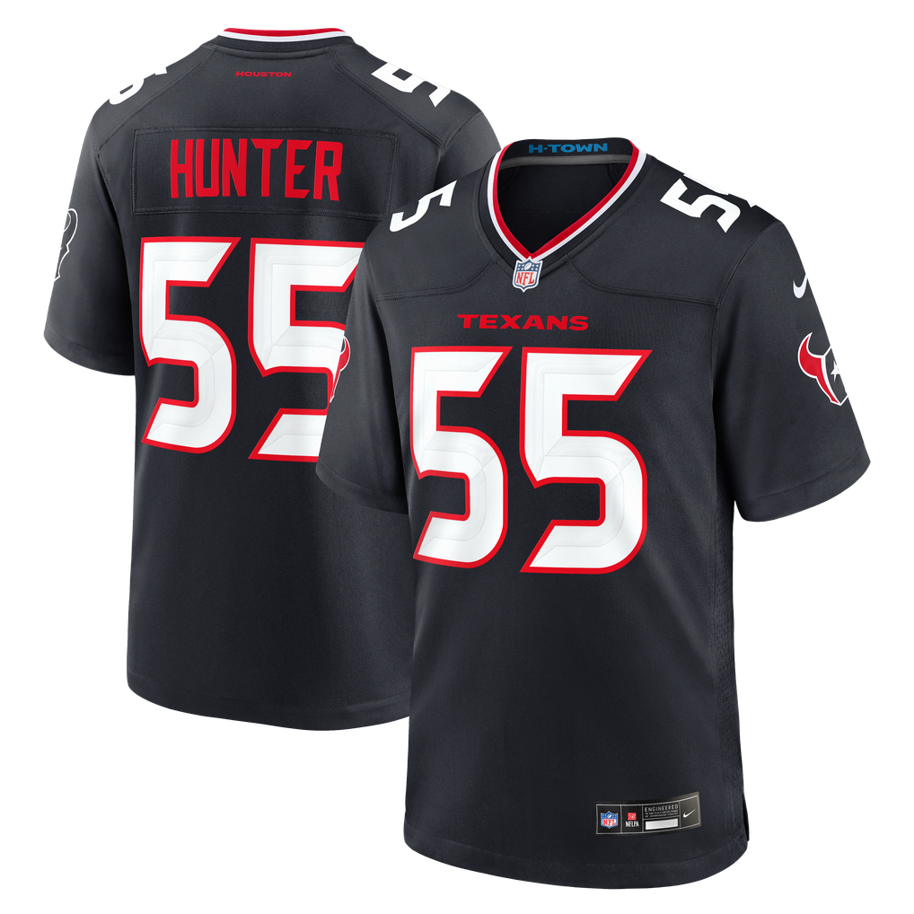 Men's Houston Texans Danielle Hunter Navy Team Game Jersey