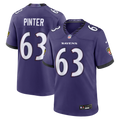 Men's Baltimore Ravens Danny Pinter Purple Team Game Jersey