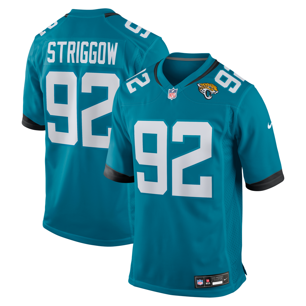 Men's Jacksonville Jaguars Danny Striggow Teal Team Game Jersey