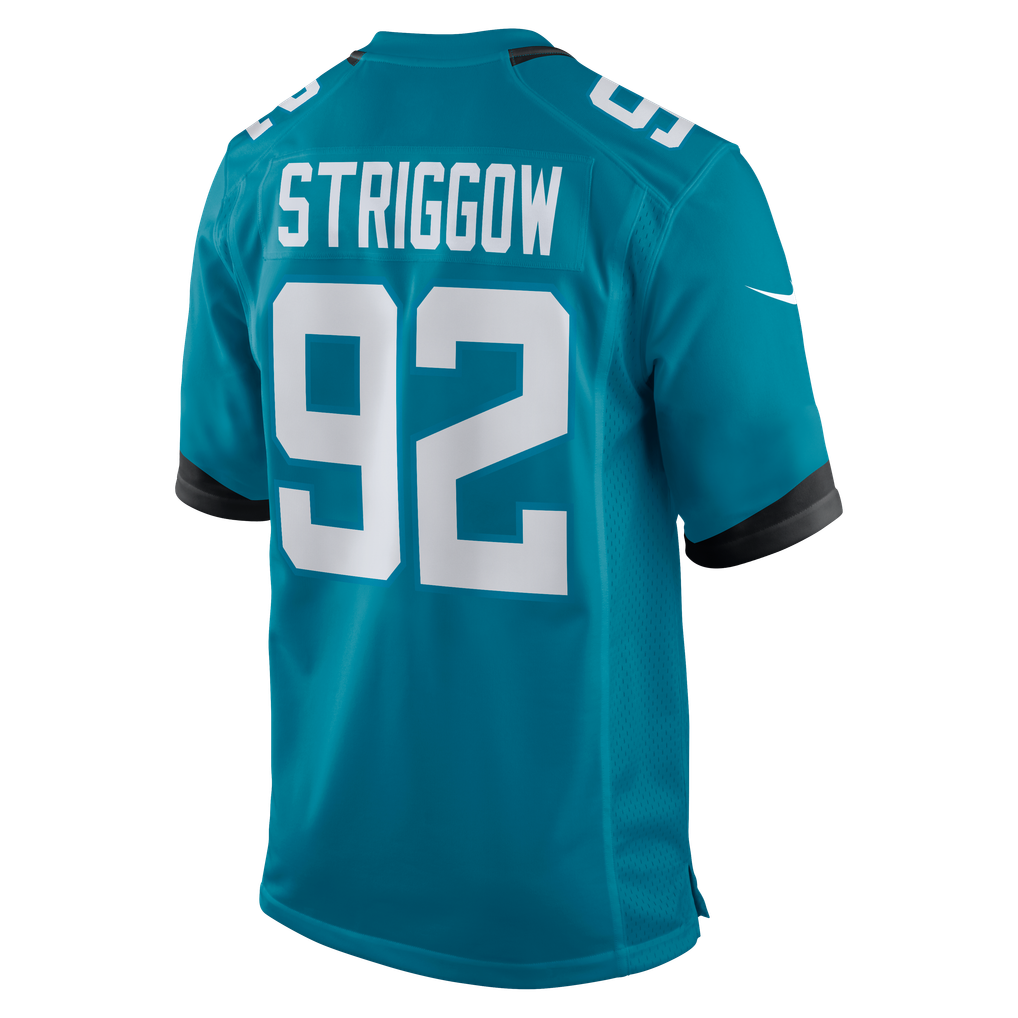 Men's Jacksonville Jaguars Danny Striggow Teal Team Game Jersey
