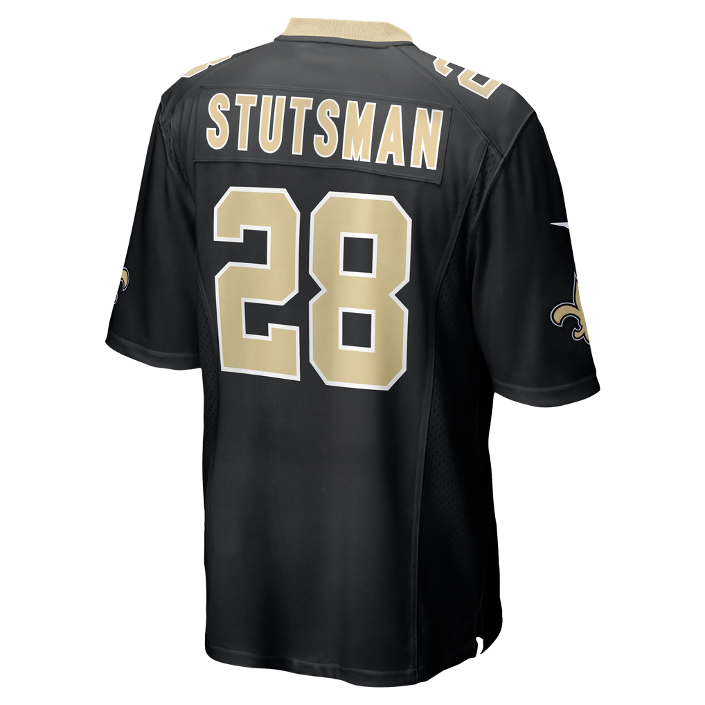 Men's New Orleans Saints Danny Stutsman Black Team Game Jersey