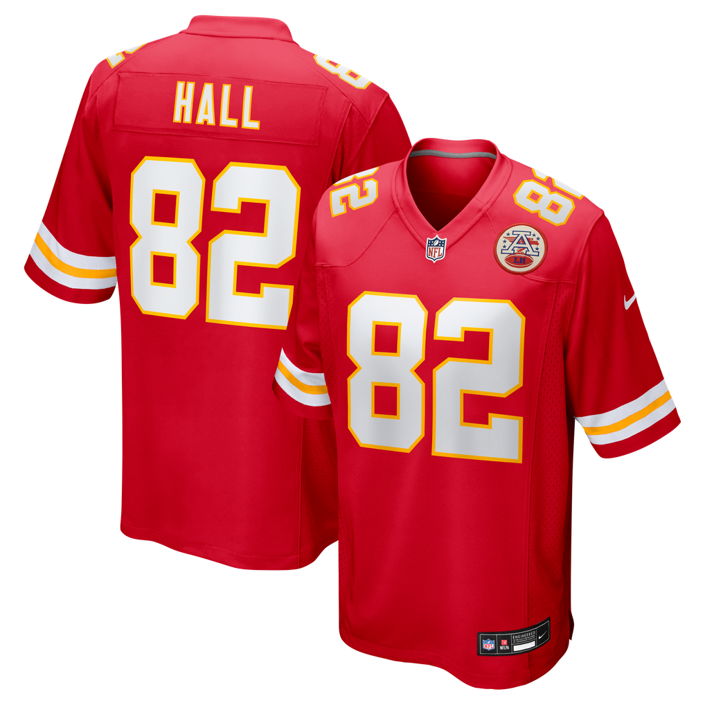 Men's Kansas City Chiefs Dante Hall Red Retired Player Game Jersey
