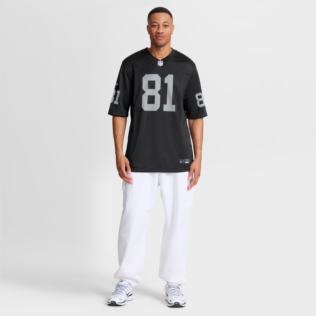 Men's Las Vegas Raiders Dareke Young Black Team Game Jersey