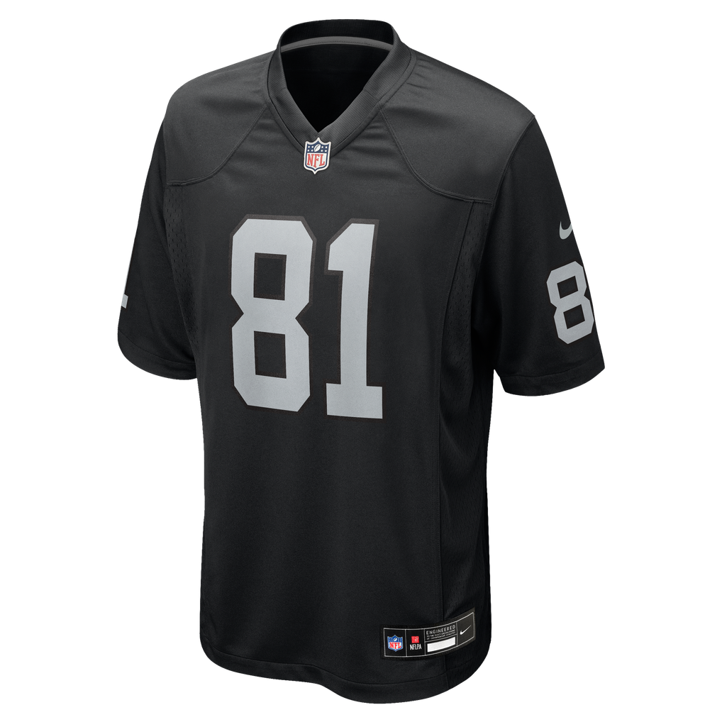 Men's Las Vegas Raiders Dareke Young Black Team Game Jersey