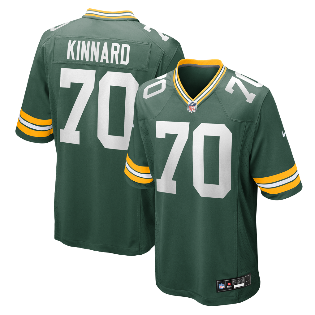Men's Green Bay Packers Darian Kinnard Green Team Game Jersey