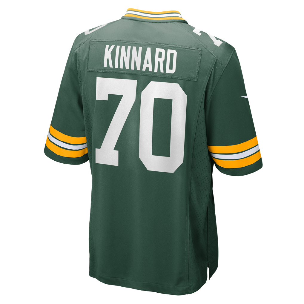 Men's Green Bay Packers Darian Kinnard Green Team Game Jersey