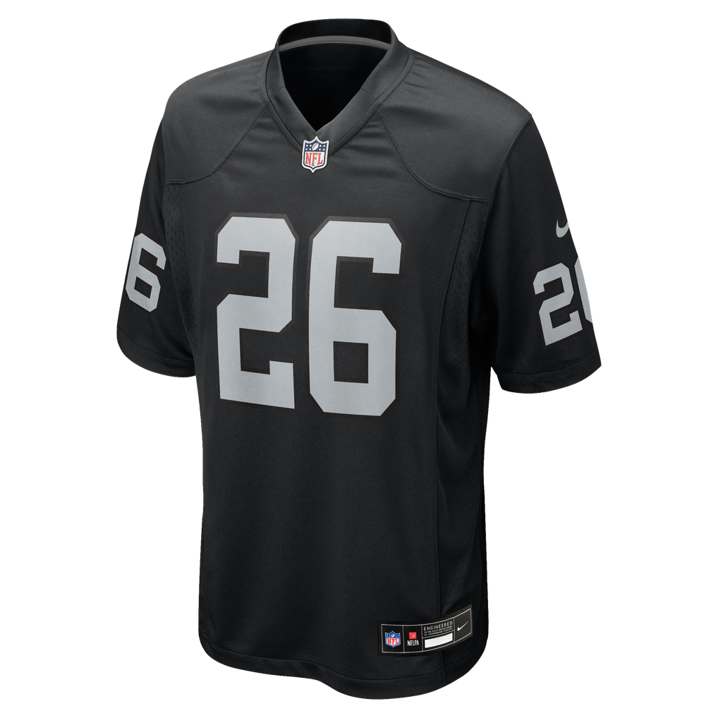 Men's Las Vegas Raiders Darien Porter Black Team Game Jersey