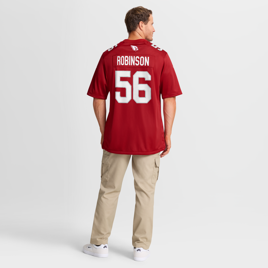 Men's Arizona Cardinals Darius Robinson Cardinal Player Game Jersey