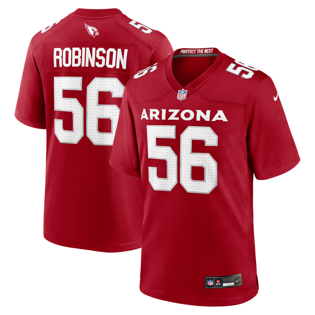 Men's Arizona Cardinals Darius Robinson Cardinal Player Game Jersey