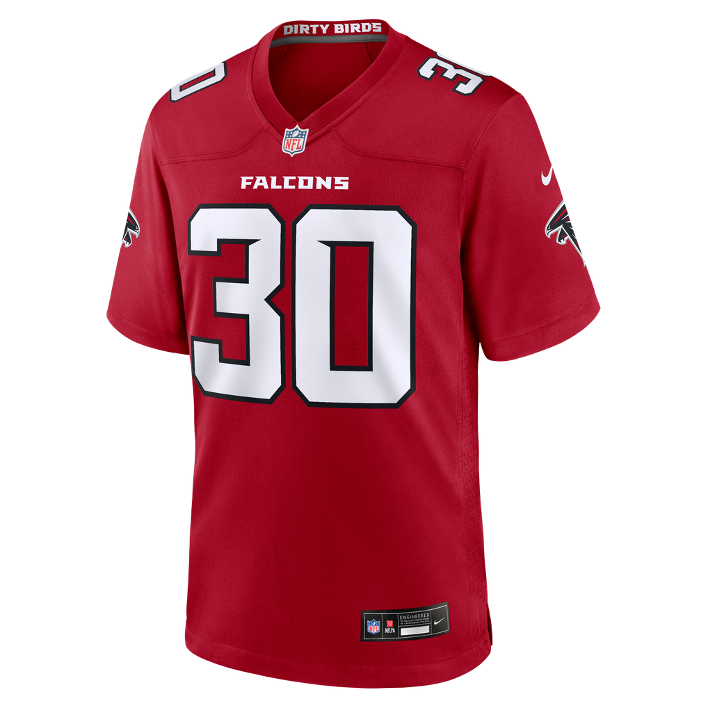 Men's Atlanta Falcons Darnay Holmes Red Team Game Jersey