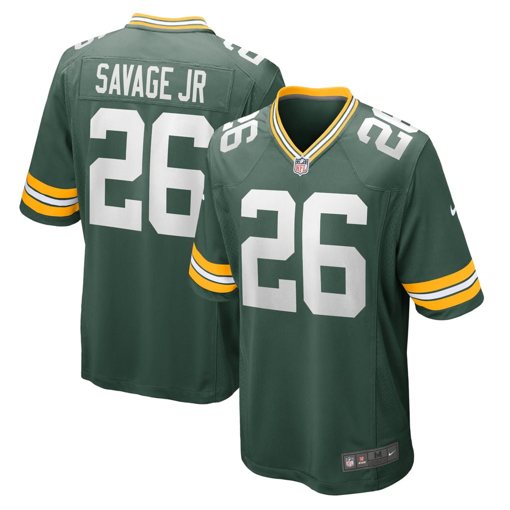 Men's Green Bay Packers Darnell Savage Jr. Green Game Team Jersey