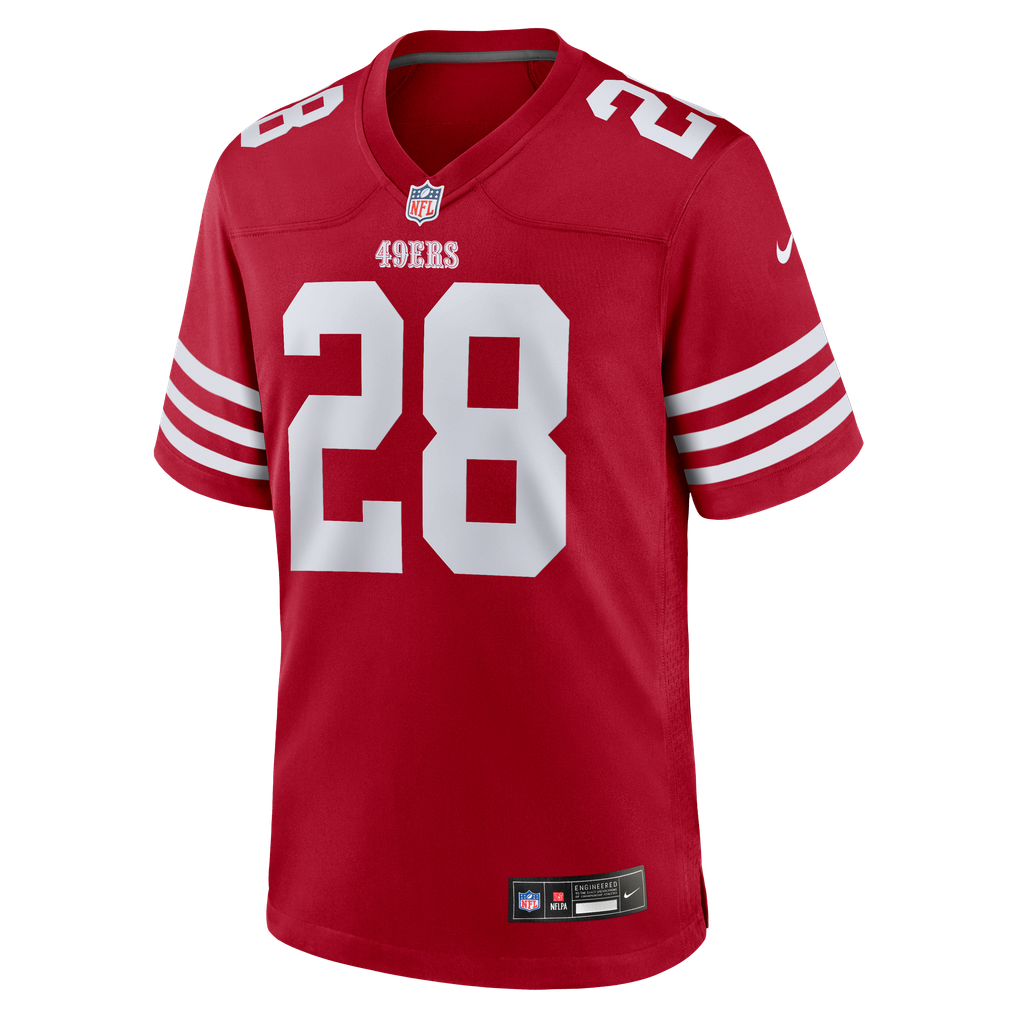 Men's San Francisco 49ers Darrell Luter Jr. Scarlet Game Jersey