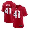 Men's Atlanta Falcons Darren Hall Red Team Game Jersey