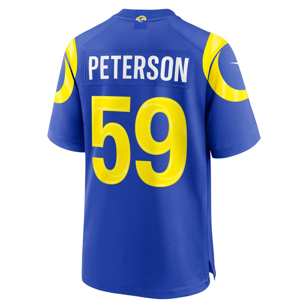 Men's Los Angeles Rams Darryl Peterson Royal Game Jersey
